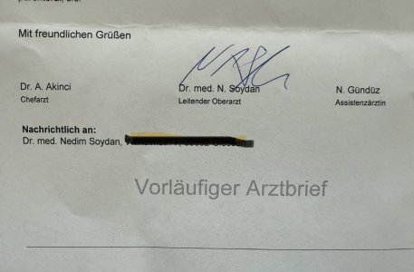 Almanya’da bir Hastane Raporunda Türk Hekim İmzası